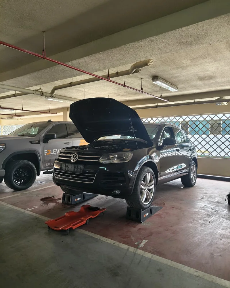 E3LEVEN inspection of a Volkswagen Touareg